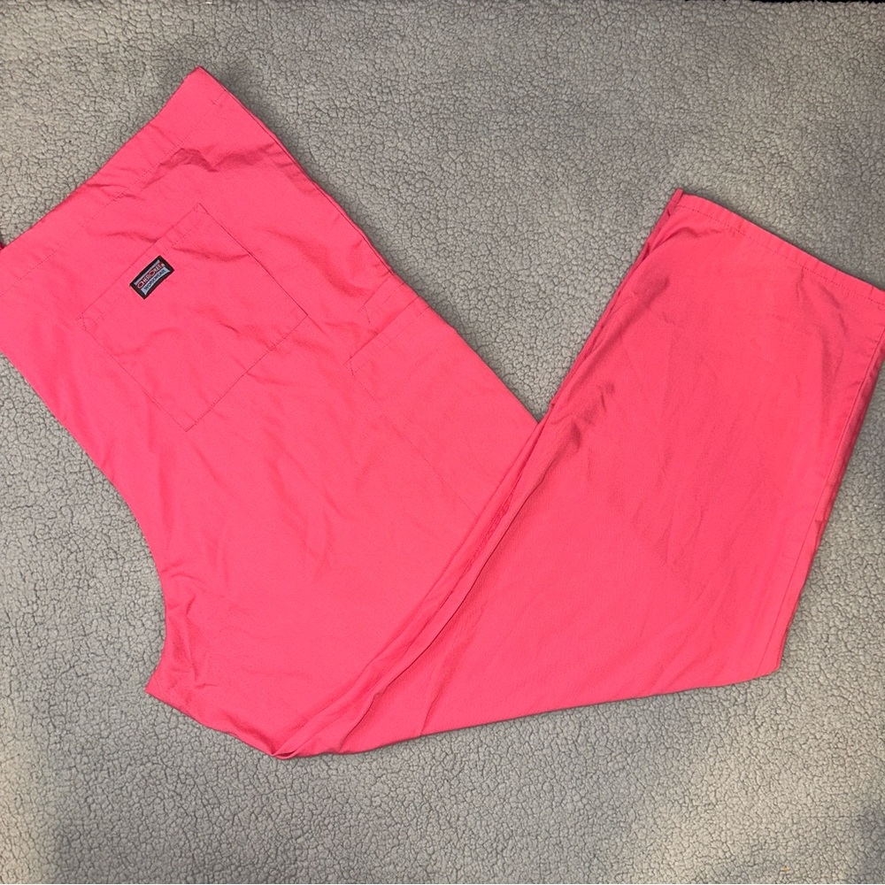 Cherokee Workwear Tie Waist Scrub Pants XL Hot Pink #4100 Medical Unifor